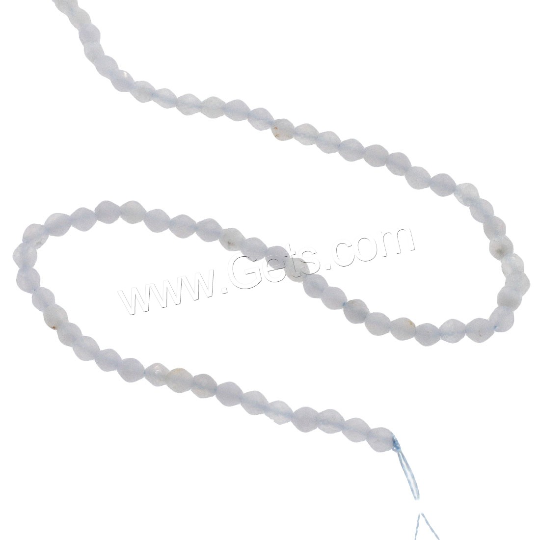 Aquamarin Perlen, rund, verschiedene Größen vorhanden & facettierte, himmelblau, Bohrung:ca. 1mm, Länge:ca. 14.9 ZollInch, verkauft von Strang