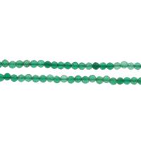 Perle agate verte naturelle, Rond, normes différentes pour le choix & facettes, vert Environ 1mm Environ 14.9 pouce, Vendu par brin