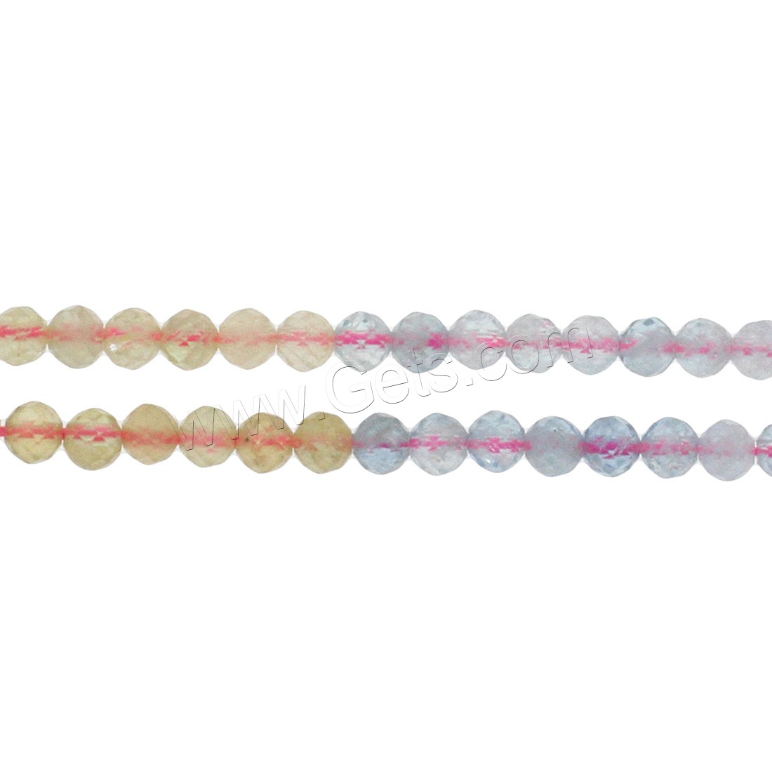 Morganite Beads, Round, different size for choice & faceted, more colors for choice, Hole:Approx 1mm, Length:Approx 14.9 Inch, Sold By Strand