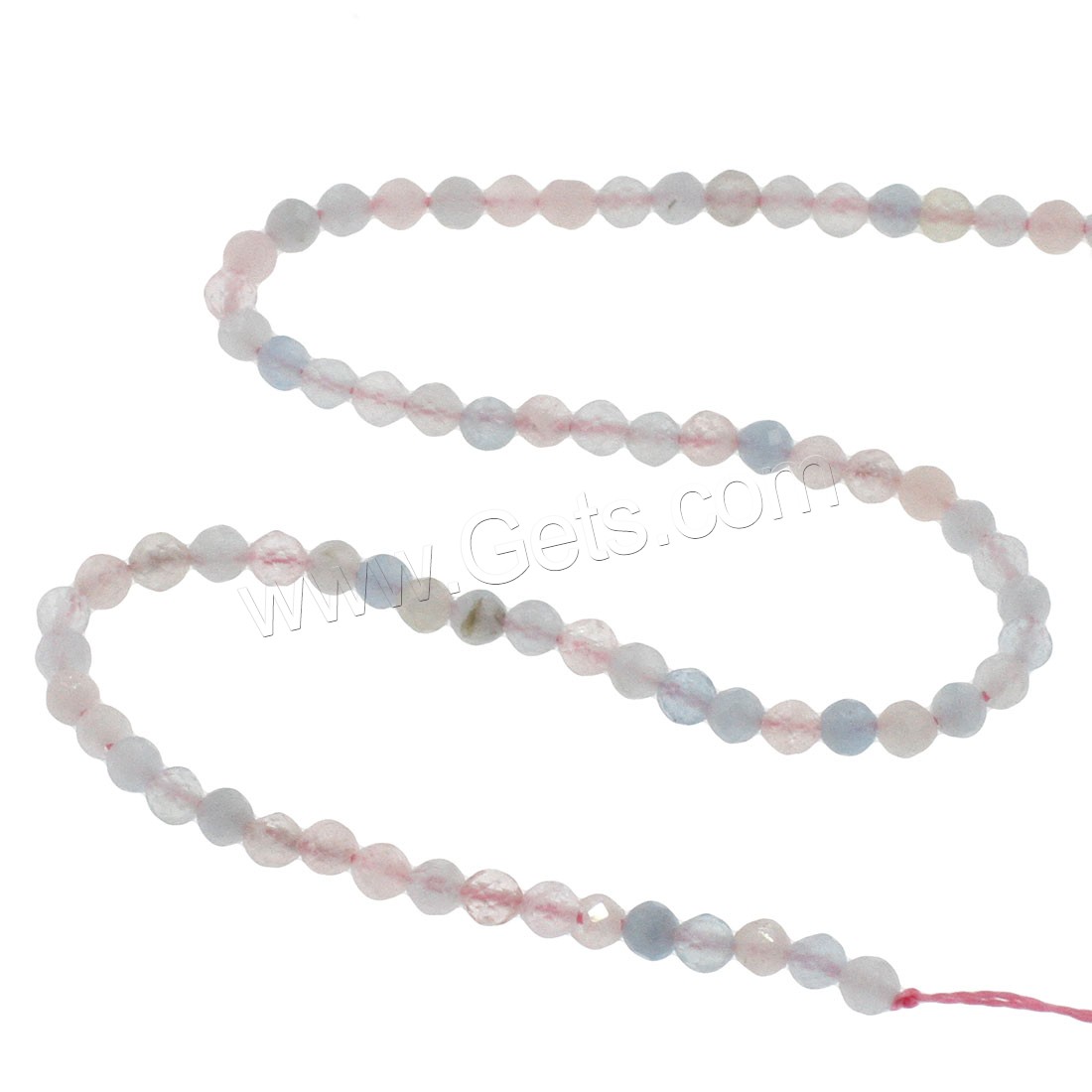 Morganite Beads, Round, different size for choice & faceted, more colors for choice, Hole:Approx 1mm, Length:Approx 14.9 Inch, Sold By Strand