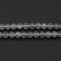 Natural Clear Quartz Beads, Round, fashion jewelry & faceted, clear, 3mm Approx 1mm Approx 14.9 Inch, Approx 