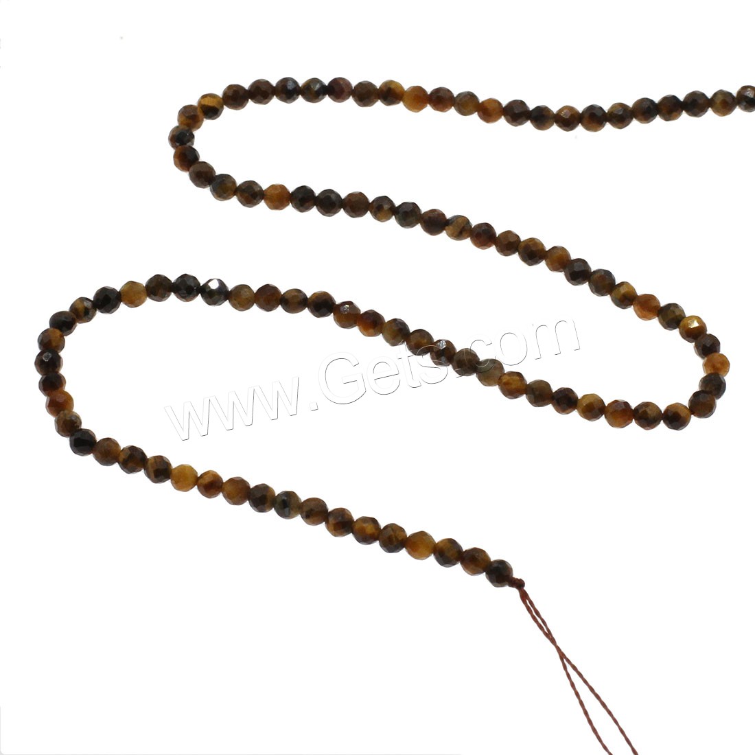 Tiger Eye Beads, Round, different size for choice & faceted, yellow, Hole:Approx 1mm, Length:Approx 14.9 Inch, Sold By Strand