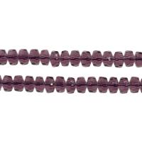 Perlas de cristal de moda, Joyería & facetas, Ópalo violeta, 6x6x4mm, agujero:aproximado 1mm, longitud:aproximado 14.9 Inch, aproximado 93PCs/Sarta, Vendido por Sarta