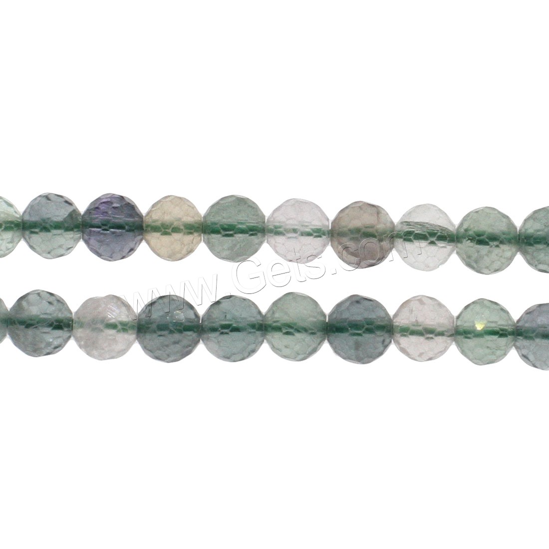 Runde Kristallperlen, Kristall, verschiedene Größen vorhanden & facettierte, gemischte Farben, Bohrung:ca. 1mm, Länge:ca. 14.9 ZollInch, verkauft von Strang