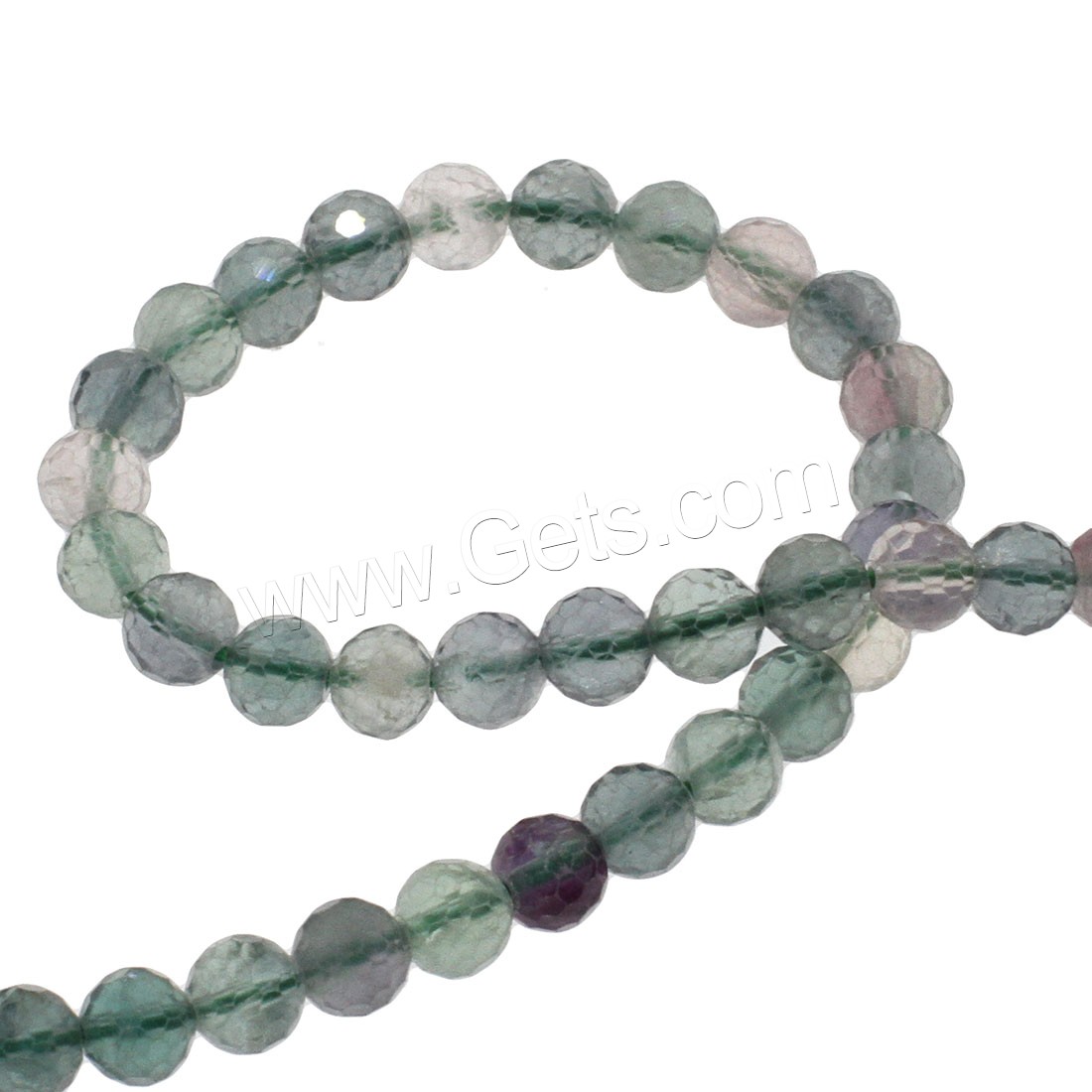 Round Crystal Beads, different size for choice & faceted, mixed colors, Hole:Approx 1mm, Length:Approx 14.9 Inch, Sold By Strand