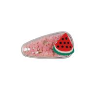 Hair Snap Clips, PVC Plastic, with Resin, Fruit, cute & fashion jewelry & for woman 55mm 