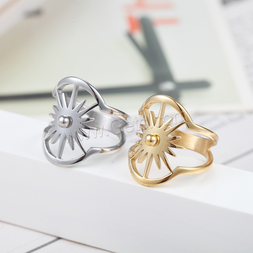 Титан Сталь палец кольцо, титан, Другое покрытие, разный размер для выбора & Женский & отверстие, Много цветов для выбора, продается PC