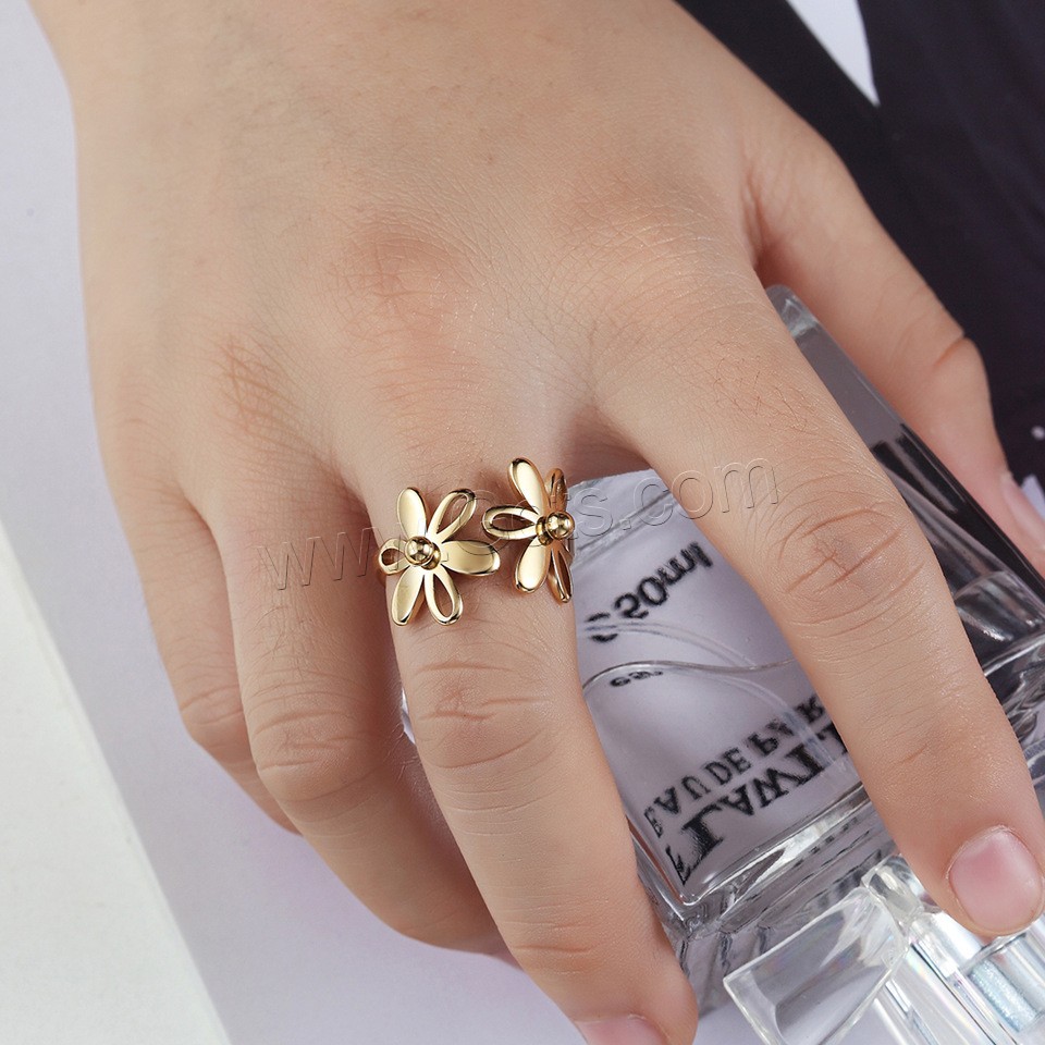 титан Манжеты палец кольцо, Другое покрытие, разный размер для выбора & Женский, Много цветов для выбора, продается PC