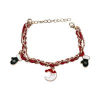 Enamel Zinc Alloy Bracelets, with 5cm extender chain, plated & for woman Approx 7.49 Inch 