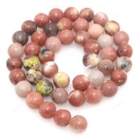 Red Cotton Stone Beads, Round, polished, DIY  Approx 15 Inch 