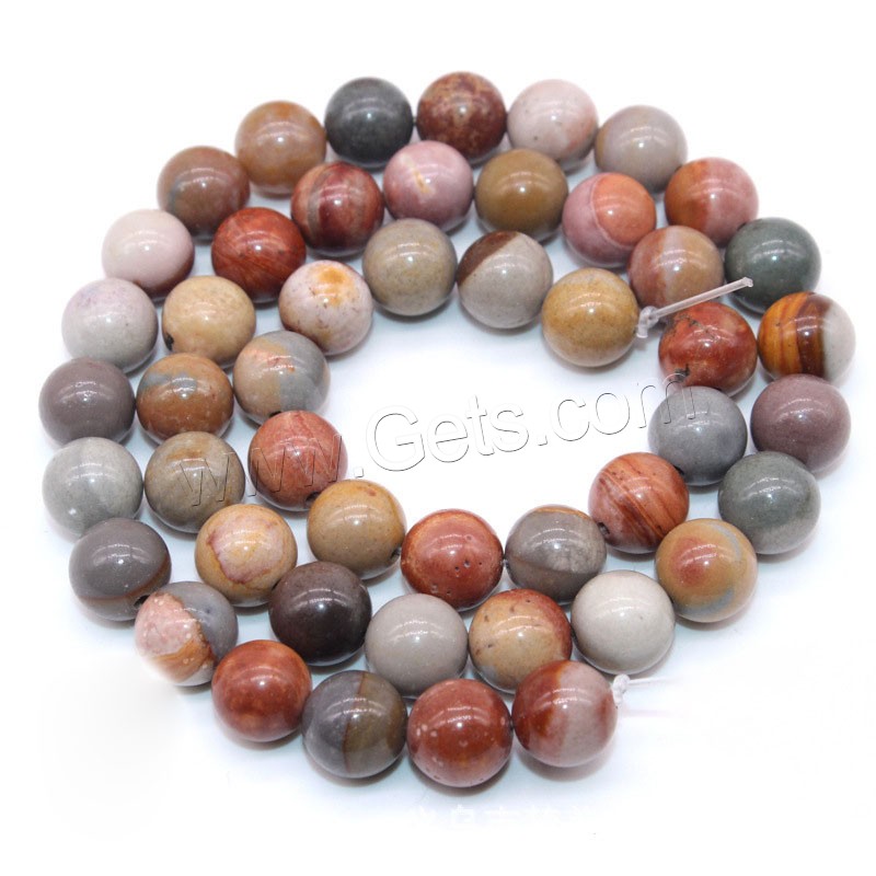 Red Spots Jade Beads, Round, polished, DIY & different size for choice & different styles for choice, mixed colors, Length:Approx 15 Inch, Sold By Strand