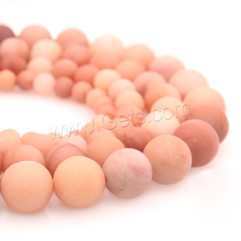 Peach Aventurine Bead, Round, polished, DIY & different size for choice & different styles for choice, Length:Approx 15 Inch, Sold By Strand