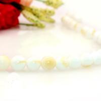 Perles de coquille de mer, coquillage, Rond, poli, DIY & normes différentes pour le choix, blanc Environ 15 pouce, Vendu par brin