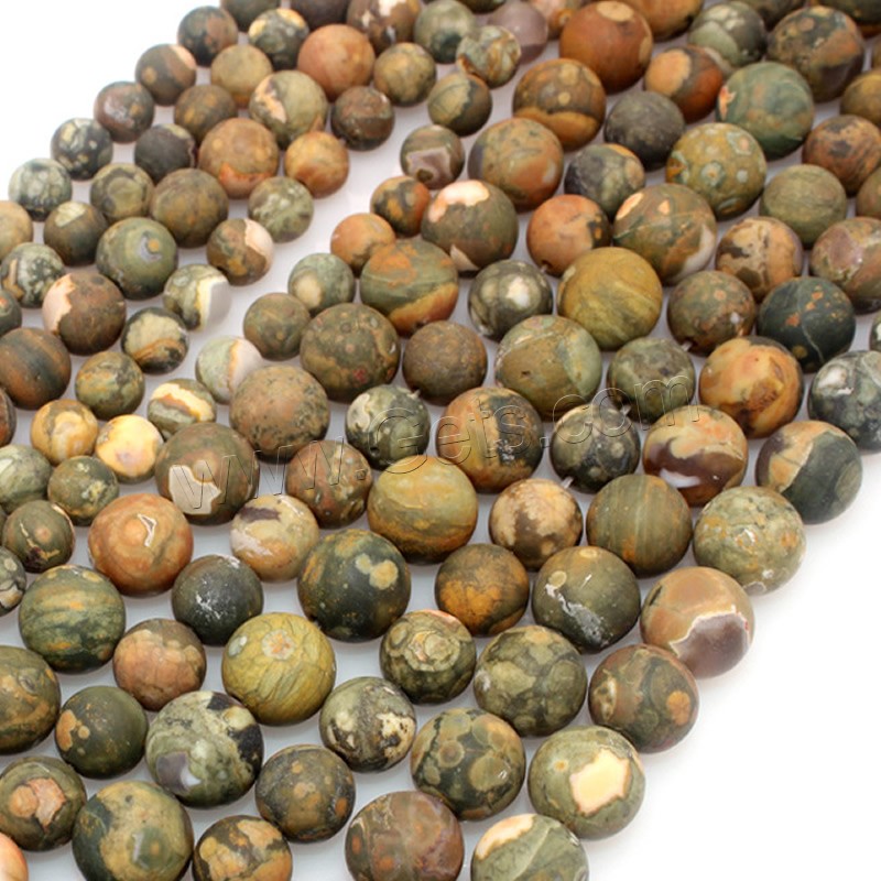 Jaspis Kambaba Perlen, Kambaba Jaspis, rund, poliert, DIY & verschiedene Größen vorhanden & verschiedene Stile für Wahl, gemischte Farben, Länge:ca. 15 ZollInch, verkauft von Strang