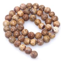 Barkskin Stone Beads, Round, polished, DIY  mixed colors Approx 15 Inch 