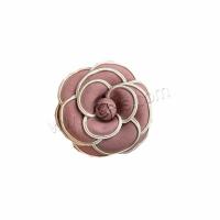 Cloth Brooch, with Zinc Alloy, Flower, fashion jewelry & for woman 100mm 