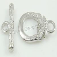 Brass Toggle Clasp, plated, fashion jewelry & single-strand 