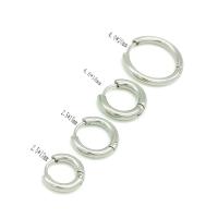 Stainless Steel Huggie Hoop Earring, stainless steel post pin, fashion jewelry & Unisex silver color 