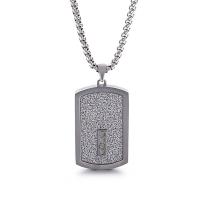 Rhinestone Stainless Steel Pendants, 316L Stainless Steel, plated, fashion jewelry & DIY & for man & with rhinestone 