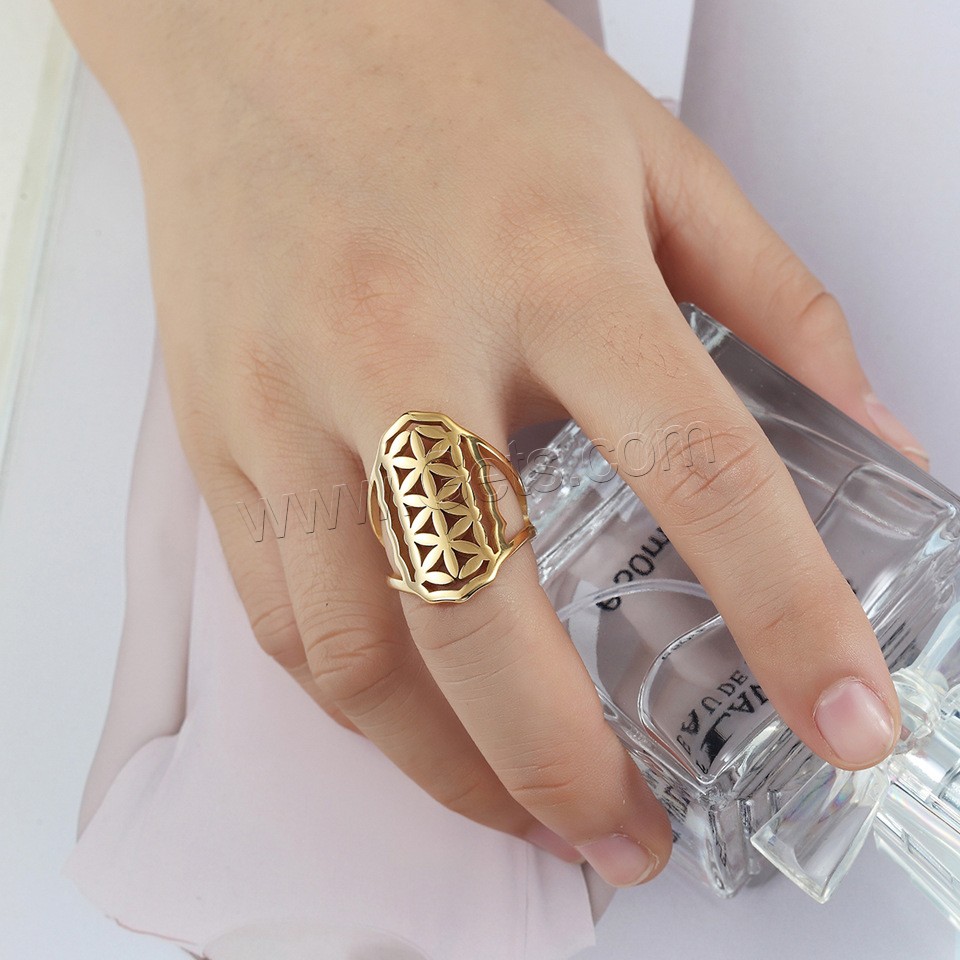 Титан Сталь палец кольцо, титан, Другое покрытие, разный размер для выбора & Женский & отверстие, Много цветов для выбора, продается PC