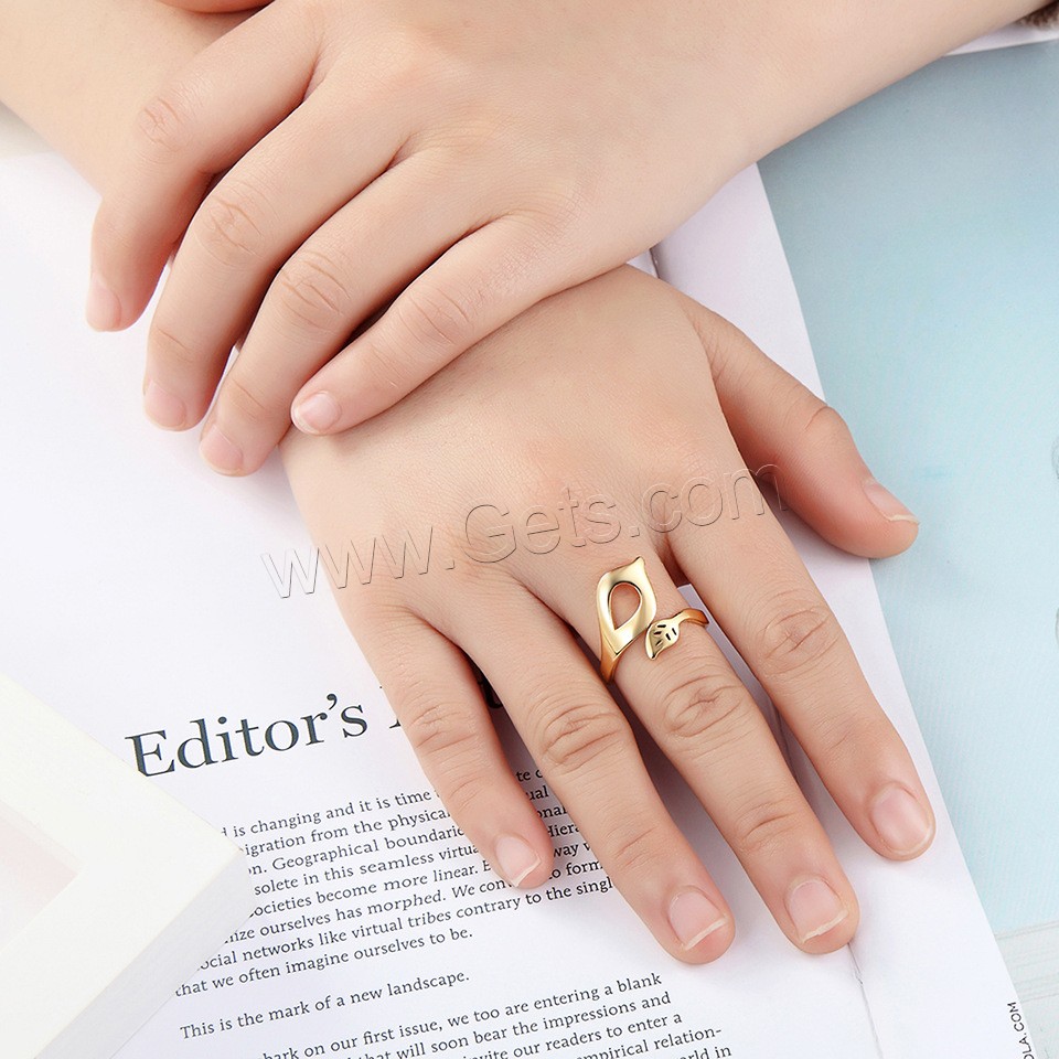 титан Манжеты палец кольцо, Другое покрытие, разный размер для выбора & Женский & отверстие, Много цветов для выбора, продается PC