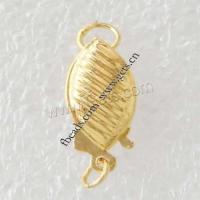 Brass Fishhook Clasp, plated, fashion jewelry & textured 