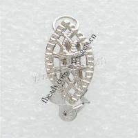 Brass Fishhook Clasp, plated, fashion jewelry & hollow 