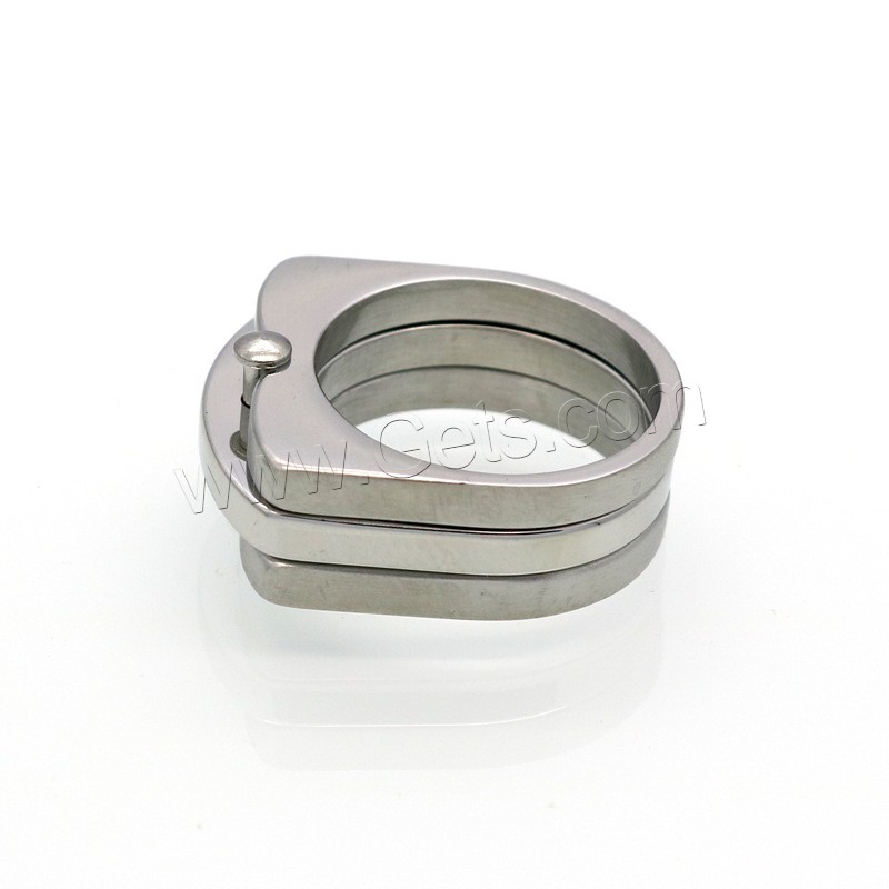 Titanium Steel Finger Ring, fashion jewelry & different size for choice & for man, 11mm, Sold By PC