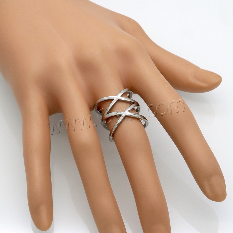 チタン鋼の指環, チタン鋼, メッキ, ファッションジュエリー & ユニセックス & 異なるサイズの選択 & くり抜き, 無色, 20mm, 売り手 パソコン