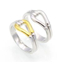Titanium Steel Finger Ring, fashion jewelry & Unisex & hollow 