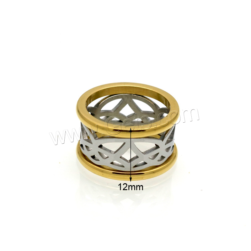 チタン鋼の指環, チタン鋼, メッキ, ファッションジュエリー & ユニセックス & 異なるサイズの選択 & くり抜き, 12mm, 売り手 パソコン