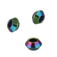 Stainless Steel Beads, plated, fashion jewelry & DIY, multi-colored Approx 1.5mm 