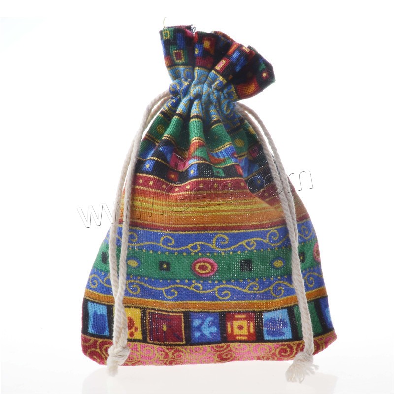 Cotton Fabric Drawstring Bag, printing, durable & different size for choice, more colors for choice, Sold By PC