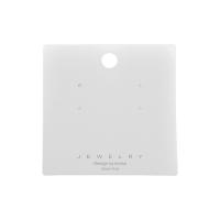 Paper Earring Card, portable & durable white 