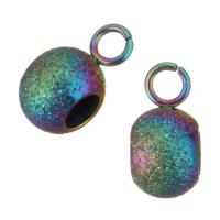 Stainless Steel Bail Bead, fashion jewelry & DIY, multi-colored Approx 3mm,1.5mm 