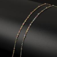 Нержавеющая сталь Овальном Сеть, нержавеющая сталь, ювелирные изделия моды & DIY & Овальный цепь, разноцветный  10м/Золотник, продается Золотник