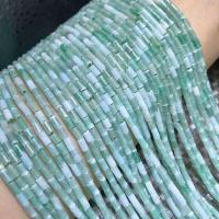 Jadeite Beads, Column, polished, fashion jewelry & DIY, green Approx 15 Inch, Approx 