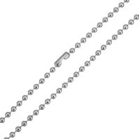 Halskette, Edelstahl, Modeschmuck & unisex & Kugelkette, originale Farbe, 3mm, Länge:ca. 23 ZollInch, verkauft von Strang