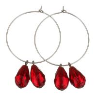 Stainless Steel Leverback Earring, with Acrylic, fashion jewelry & for woman, original color  