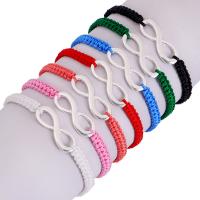 Cotton Thread Woven Ball Bracelets, with Zinc Alloy, fashion jewelry & for woman 15-35cm 
