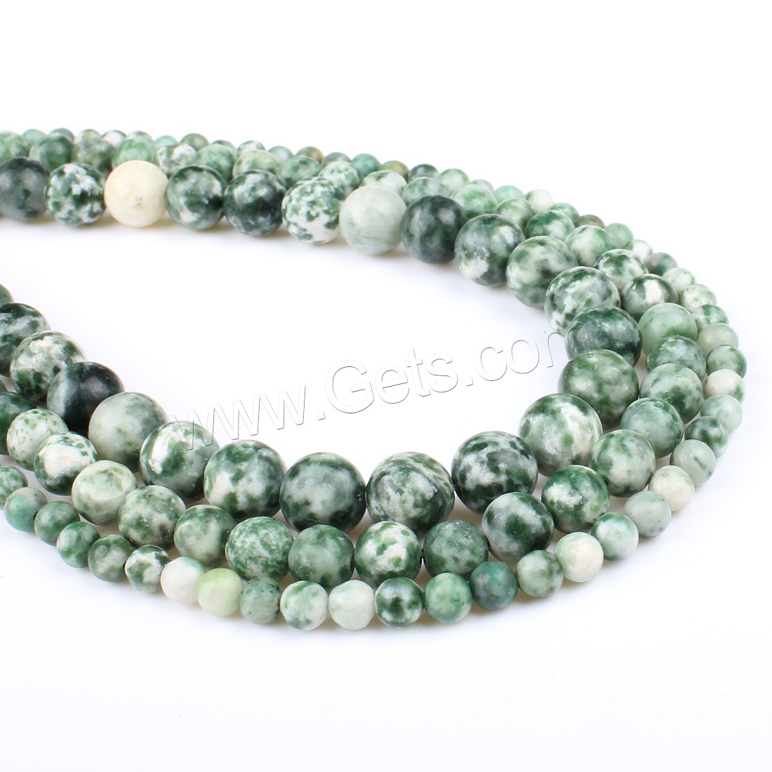 Natural Garnet Beads, Jade Qinghai, Round, different size for choice, green, Hole:Approx 1mm, Length:Approx 14.9 Inch, Sold By Strand