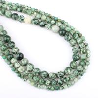 Natural Garnet Beads, Jade Qinghai, Round green Approx 1mm Approx 14.9 Inch 