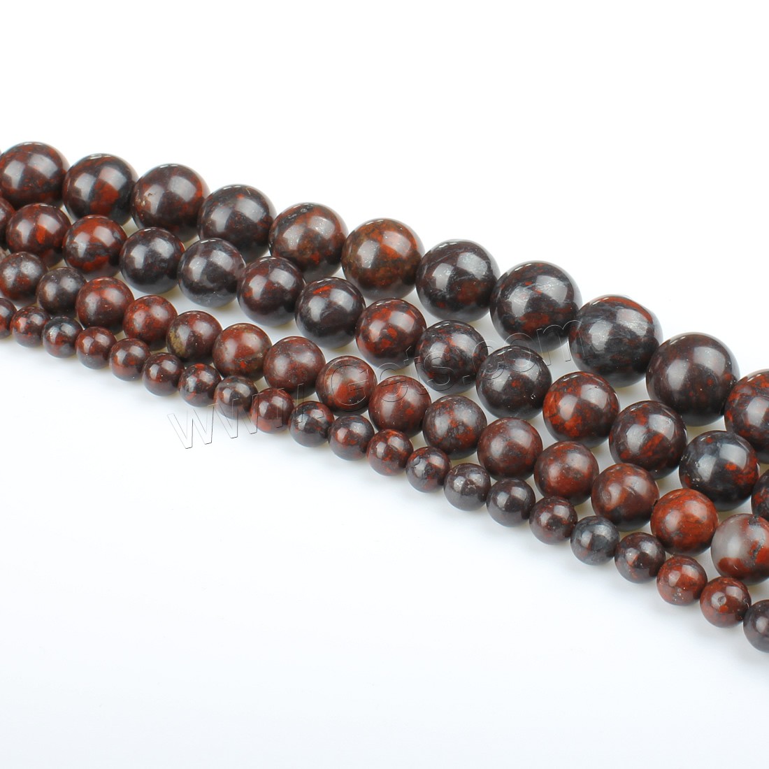 Red Jasper Bead, Round, different size for choice, Hole:Approx 1mm, Length:Approx 14.9 Inch, Sold By Strand