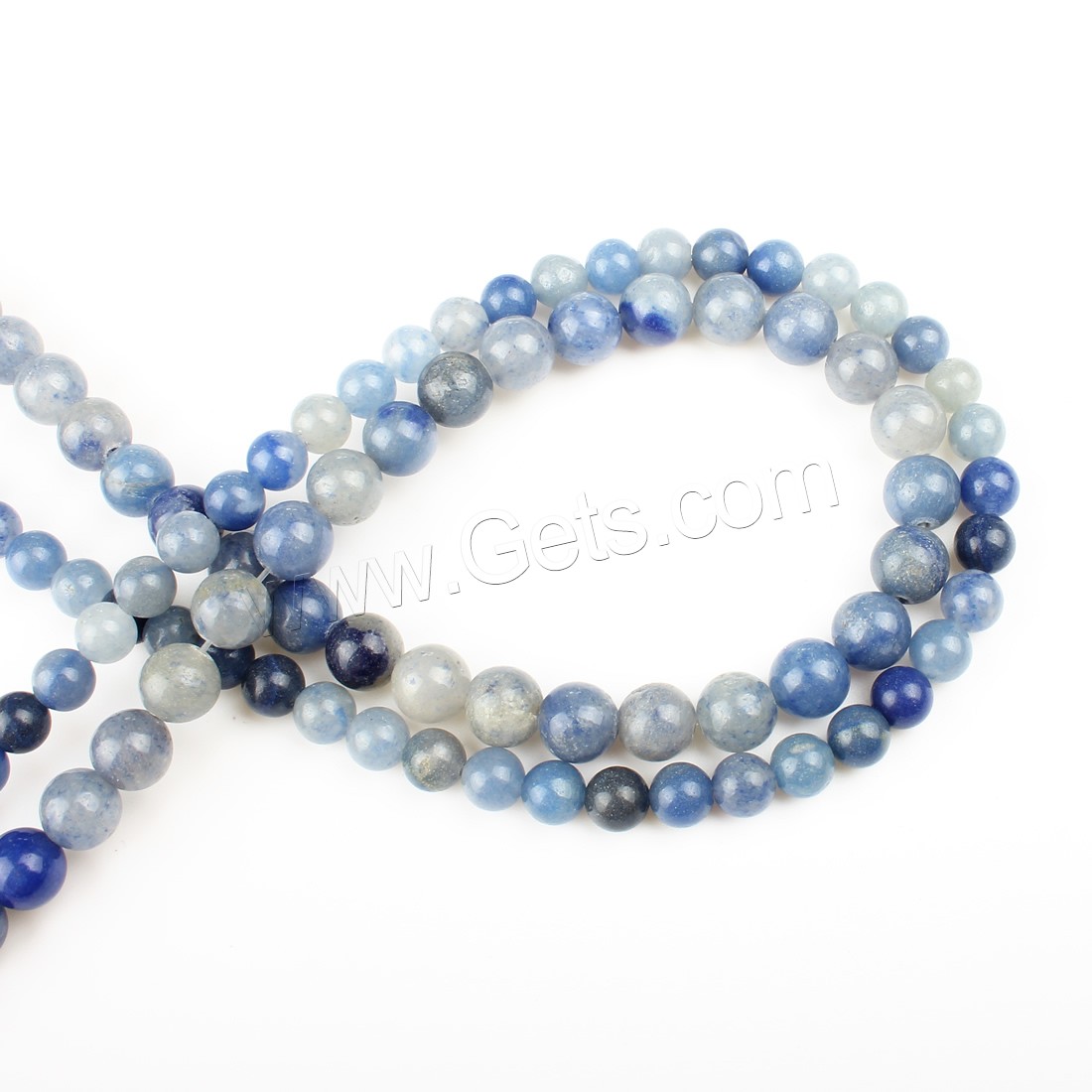Blue Aventurine Bead, Round, different size for choice, blue, Hole:Approx 1mm, Length:Approx 14.9 Inch, Sold By Strand