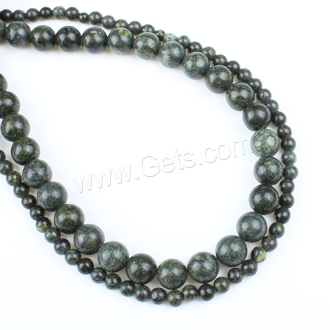 Russian Serpentine Beads, Round, different size for choice, green, Hole:Approx 1mm, Length:Approx 14.9 Inch, Sold By Strand