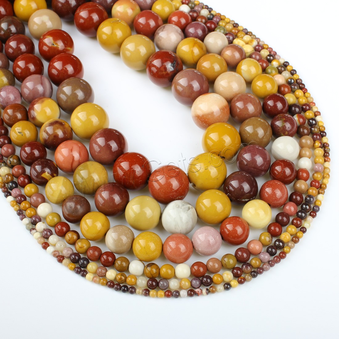 Yolk Stone Bead, Round, different size for choice, Hole:Approx 1mm, Length:Approx 14.9 Inch, Sold By Strand