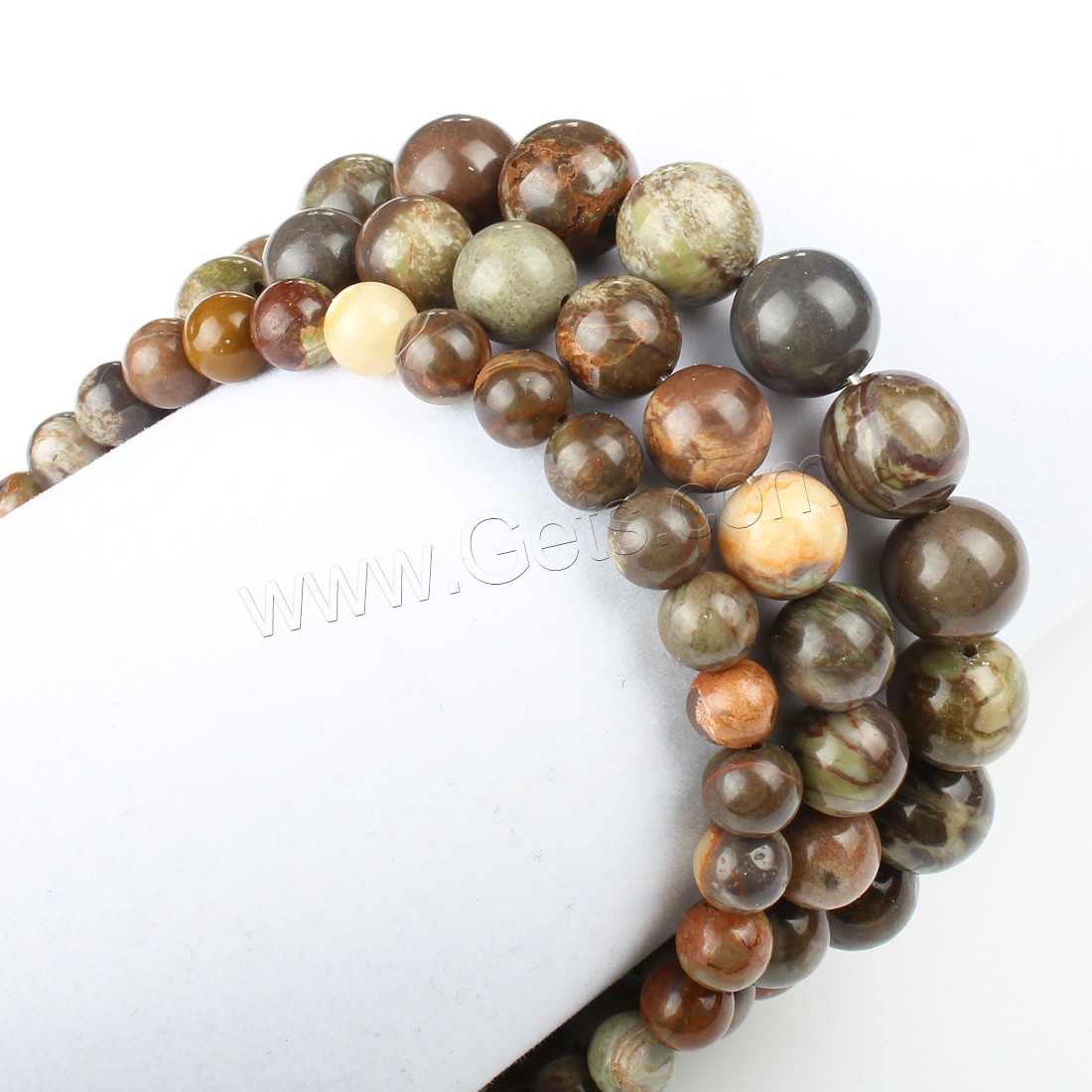 Leopard Skin Stone Bead, Round, different size for choice, Hole:Approx 1mm, Length:Approx 14.9 Inch, Sold By Strand