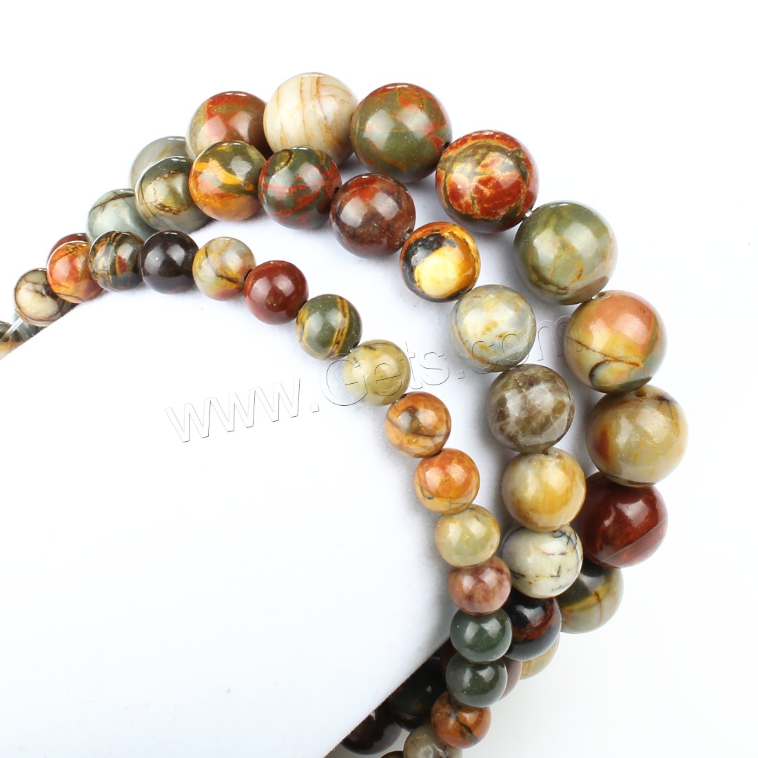 Pinus koraiensis Beads, Round, different size for choice, Hole:Approx 1mm, Length:Approx 14.9 Inch, Sold By Strand