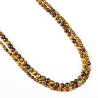 Tiger Eye Beads, Round yellow Approx 1mm Approx 14.9 Inch 