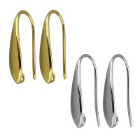 Brass Hook Earwire, high quality plated & with loop 1mm Approx 2mm 